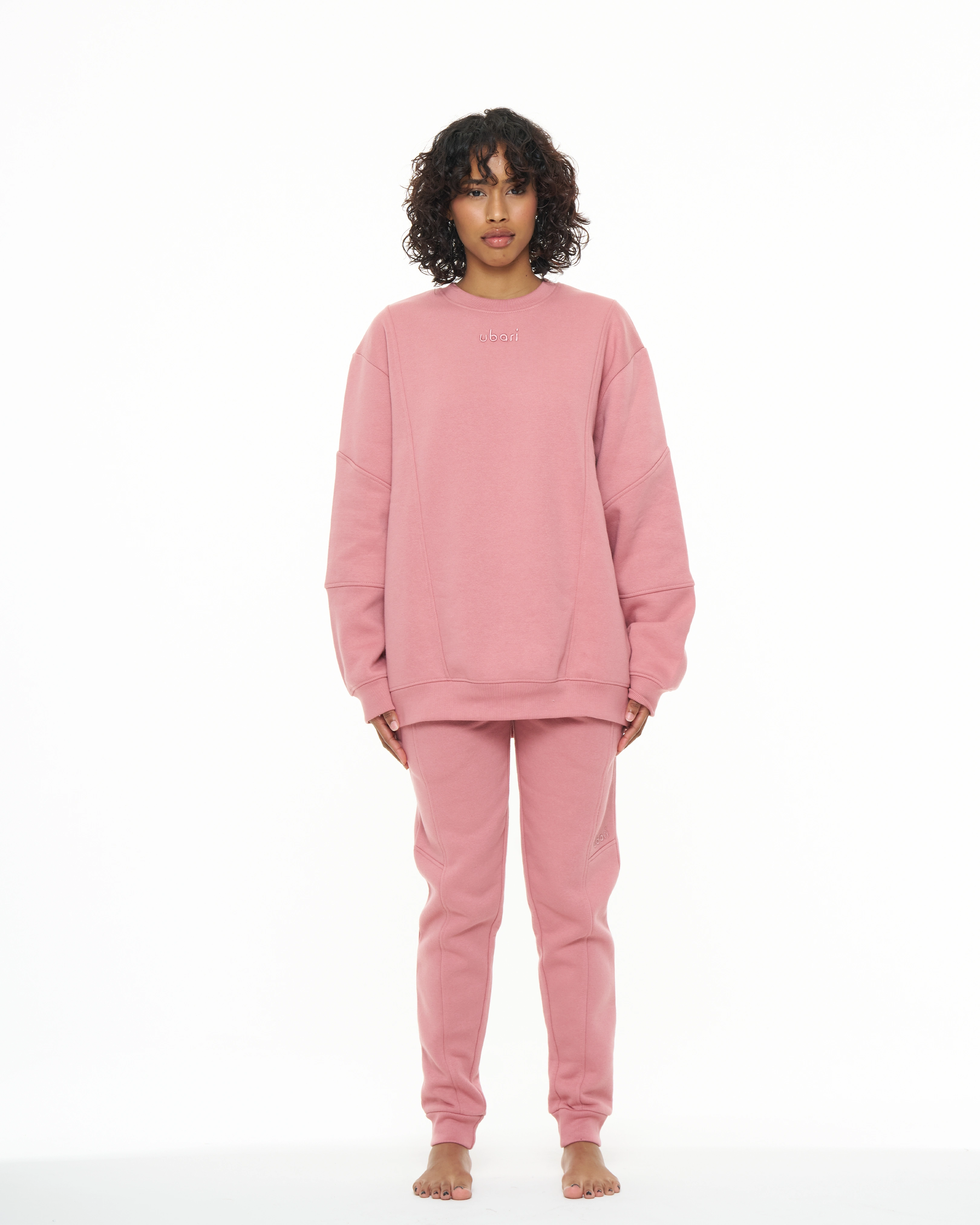 CASUAL JOGGERS IN PINK SALT